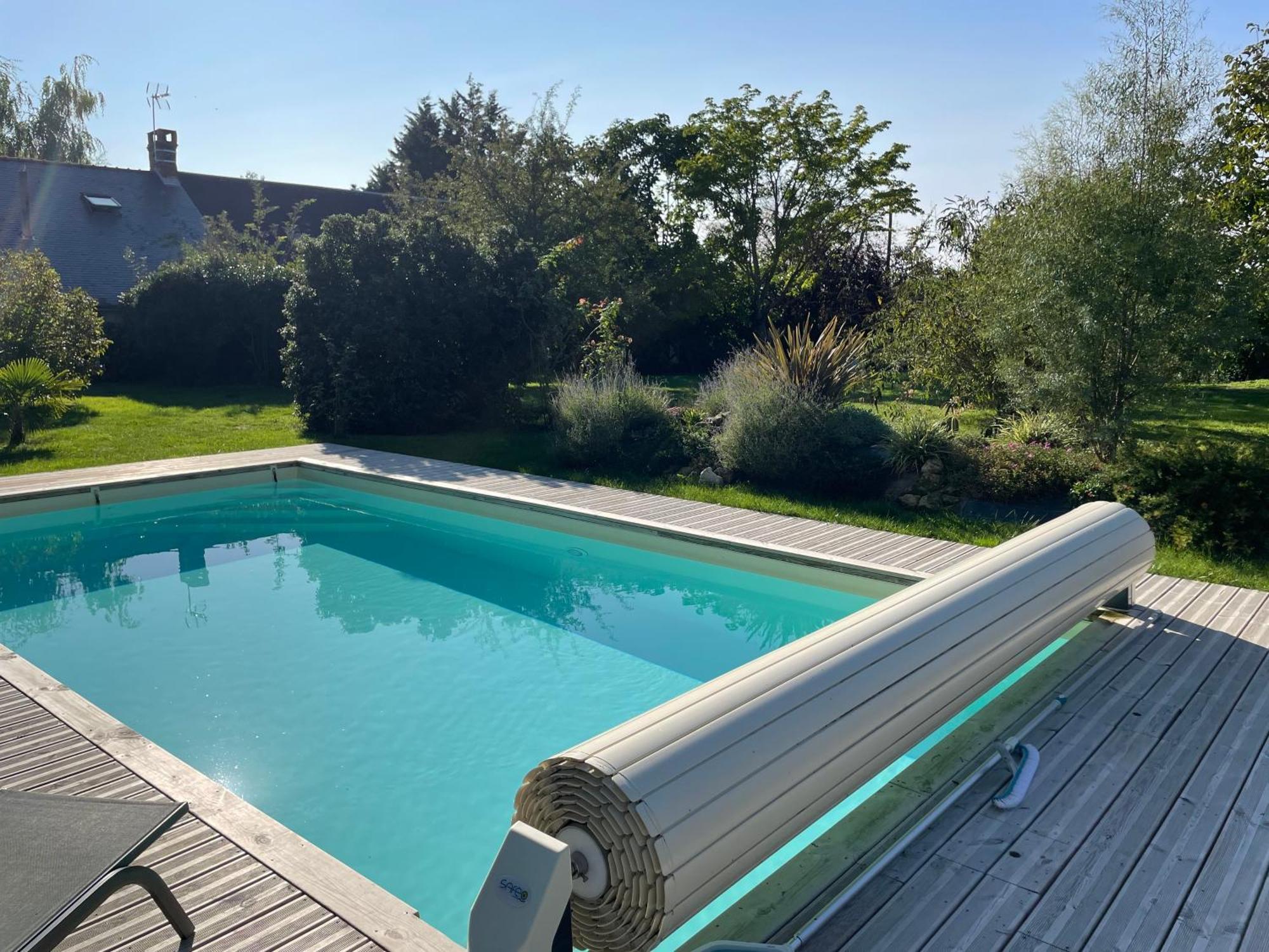 Chambres D Hotes Avec Piscine Et Spa La Foliere Saumur Villebernier Exteriör bild