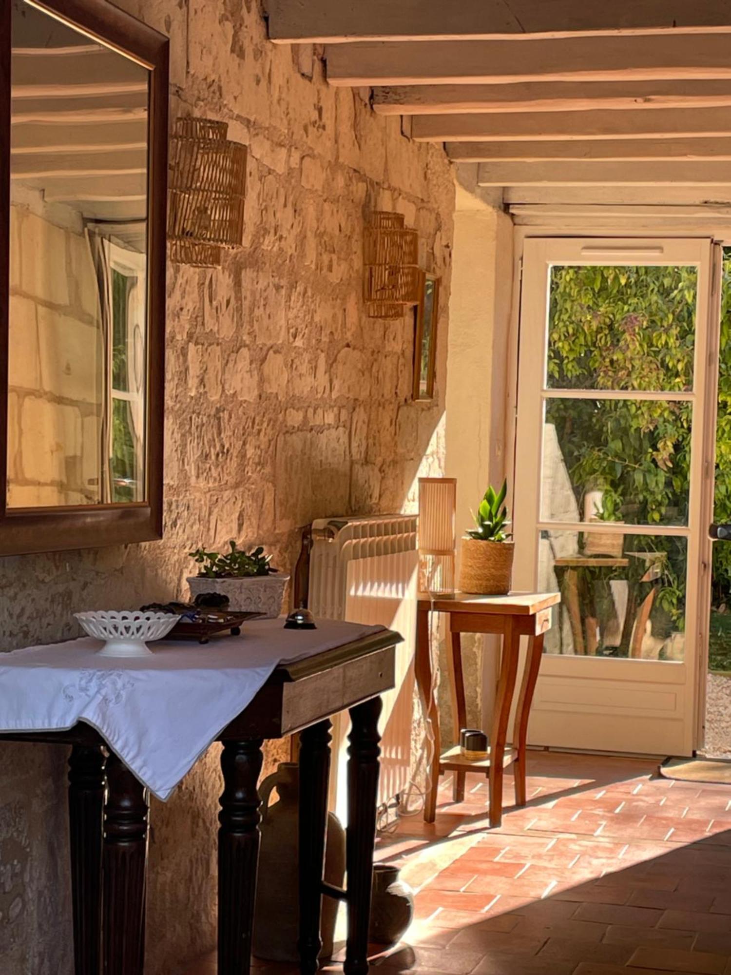 Chambres D Hotes Avec Piscine Et Spa La Foliere Saumur Villebernier Exteriör bild